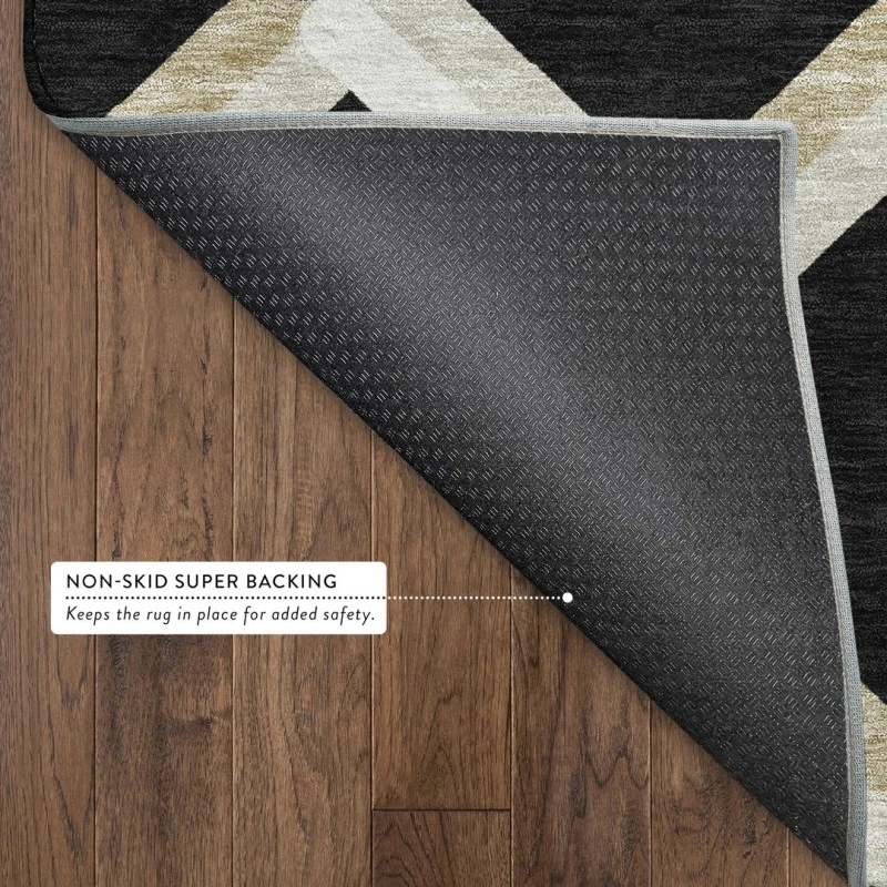 Addison Mayfield Black AMF2343 - 8ft. Round Rug
