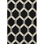 Addison Mayfield Black AMF2343 - 8ft. Round Rug