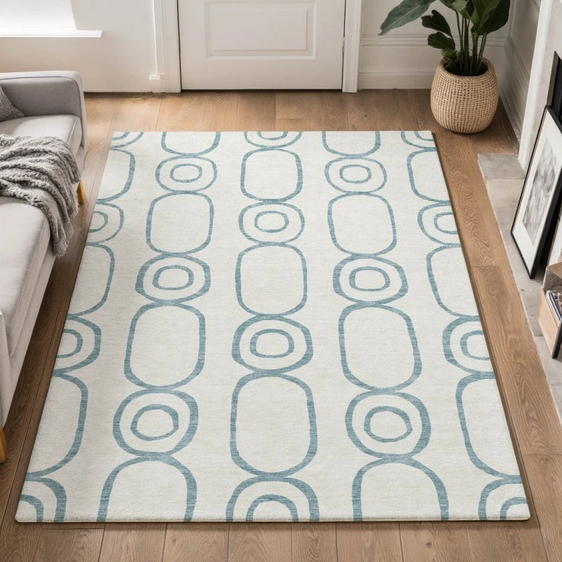 Addison Mayfield Teal AMF2344 5ft. x 7ft. 6in. Rect. Rug