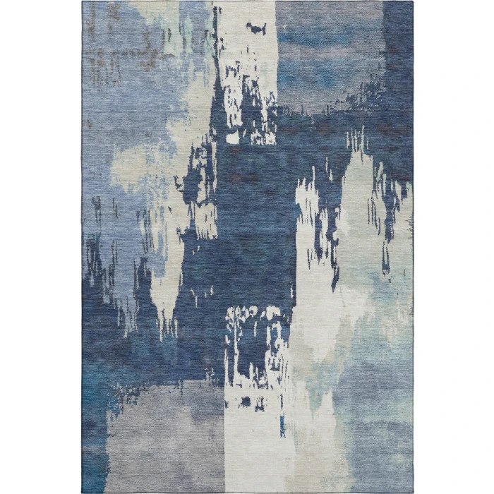 Addison Mayfield Blue AMF2347 - 8ft. Round Rug