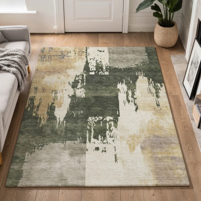 Addison Mayfield Green AMF2347 - 8ft. Round Rug