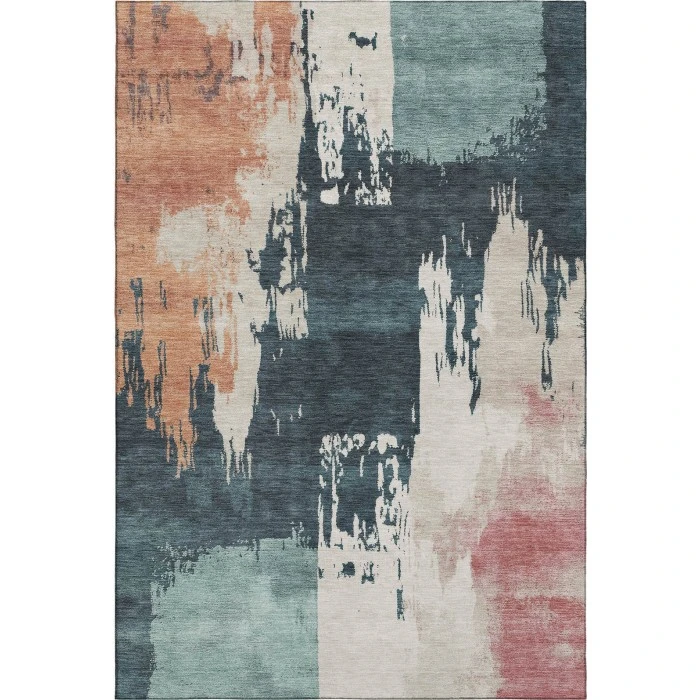 Addison Mayfield Teal AMF2347 - 8ft. Round Rug