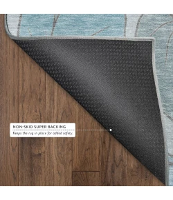 Addison Mayfield Teal AMF2348 - 8ft. Round Rug