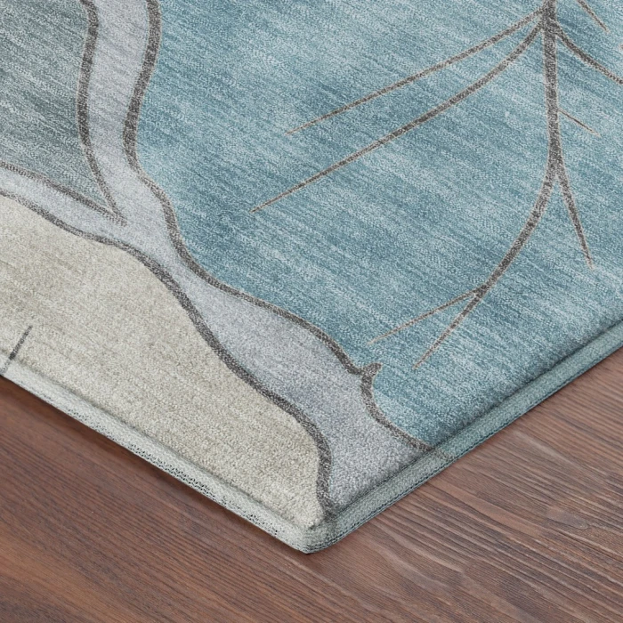 Addison Mayfield Teal AMF2348 - 8ft. Round Rug