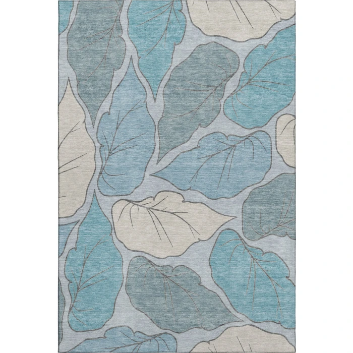 Addison Mayfield Teal AMF2348 - 8ft. Round Rug