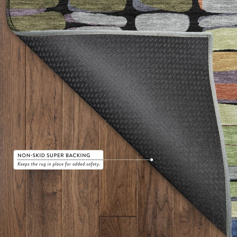 Addison Mayfield Black AMF2349 - 8ft. Round Rug