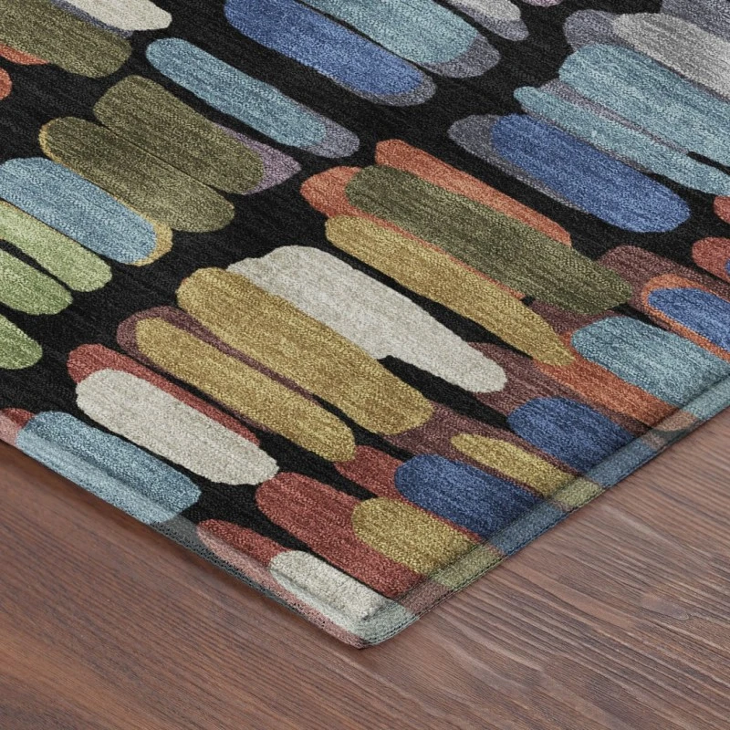 Addison Mayfield Black AMF2349 - 8ft. Round Rug