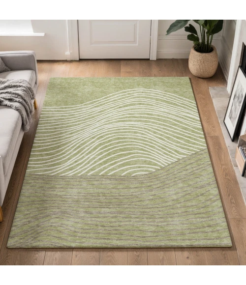 Addison Mayfield Green AMF2350 - 8ft. Round Rug
