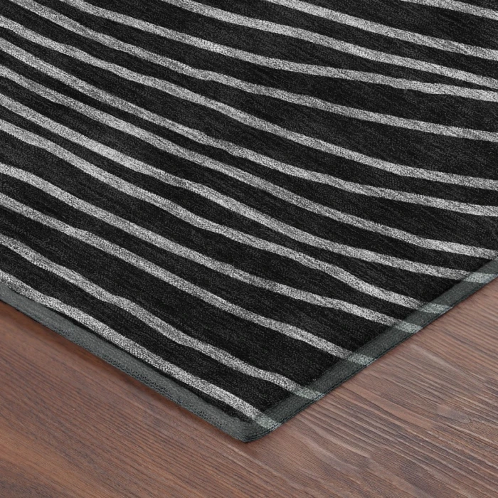 Addison Mayfield Black AMF2350 - 8ft. Round Rug