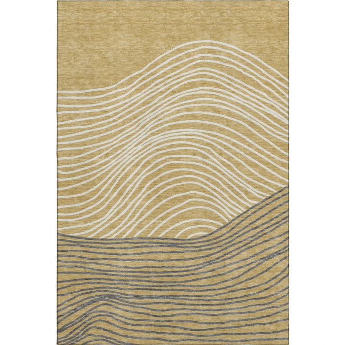Addison Mayfield Gold AMF2350 - 8ft. Round Rug