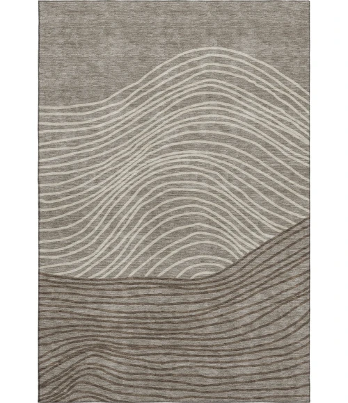 Addison Mayfield Brown AMF2350 - 8ft. Round Rug