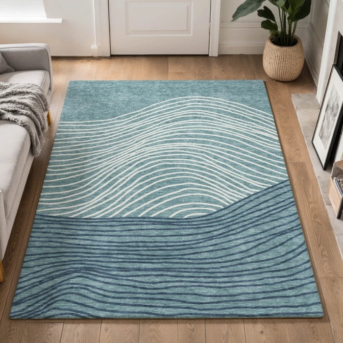 Addison Mayfield Teal AMF2350 2ft. 3in. x 7ft. 6in. Rect. Rug