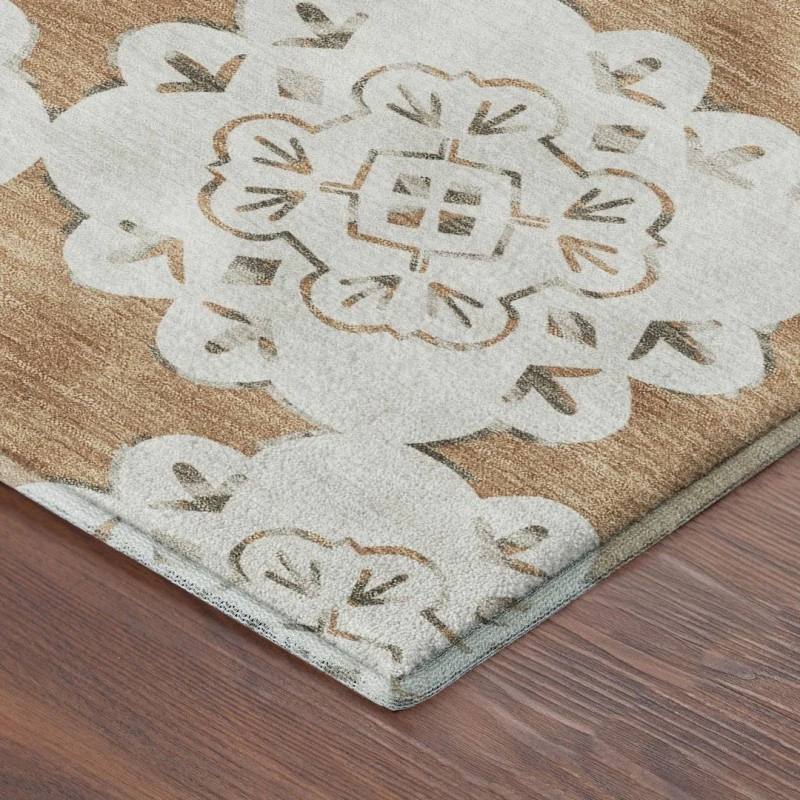 Addison Mayfield Orange AMF2352 - 8ft. Round Rug