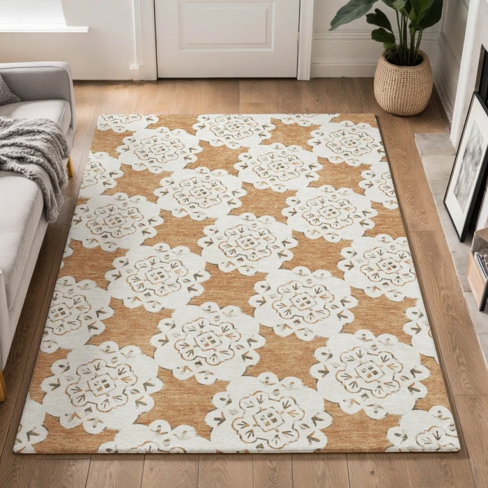 Addison Mayfield Orange AMF2352 2ft. 3in. x 7ft. 6in. Rect. Rug