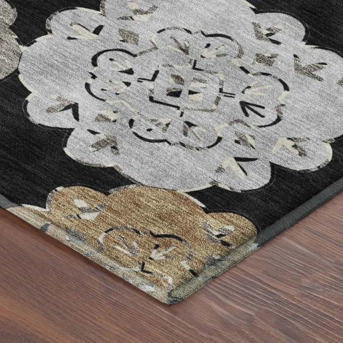 Addison Mayfield Black AMF2353 - 8ft. Round Rug