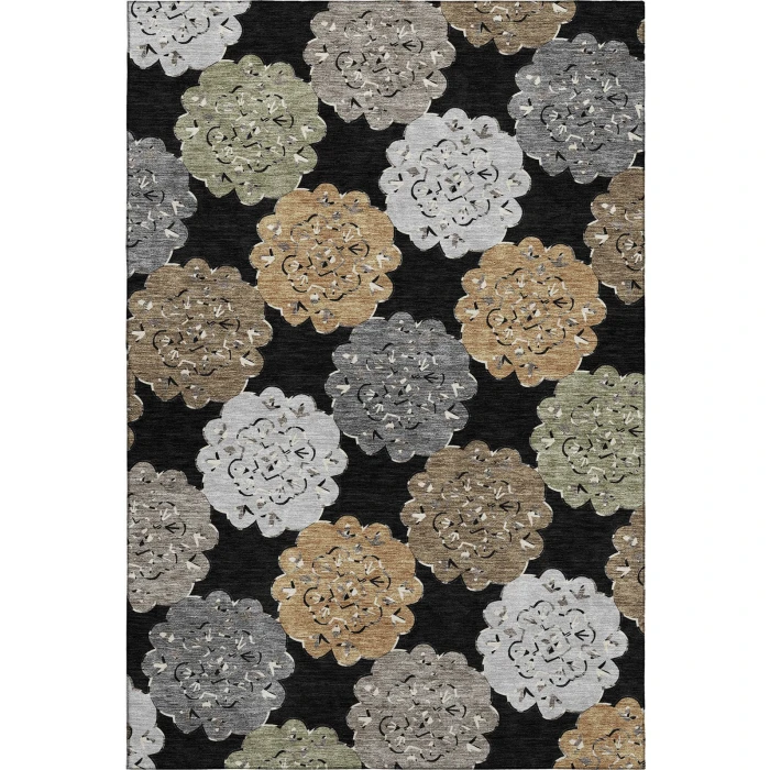 Addison Mayfield Black AMF2353 - 8ft. Round Rug
