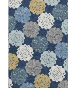 Addison Mayfield Blue AMF2353 - 8ft. Round Rug
