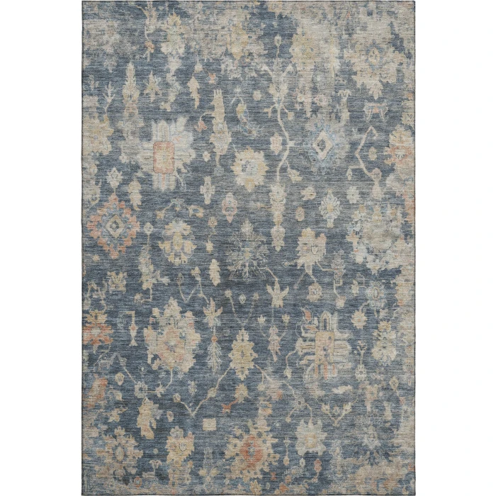 Addison Mayfield Blue AMF2355 - 8ft. Round Rug