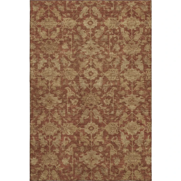 Addison Mayfield Orange AMF2358 - 8ft. Round Rug
