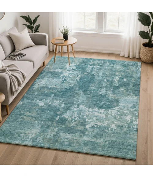 Addison Mayfield Teal AMF2361 5ft. x 7ft. 6in. Rect. Rug