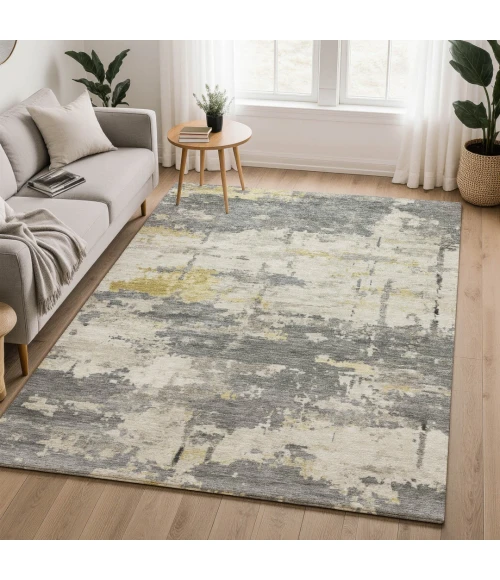Addison Mayfield Gray AMF2362 - 8ft. Round Rug