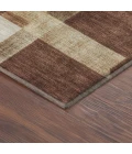 Addison Mayfield Orange AMF2365 - 8ft. Round Rug