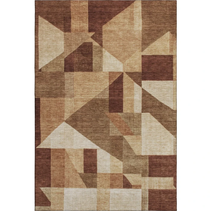 Addison Mayfield Orange AMF2365 - 8ft. Round Rug