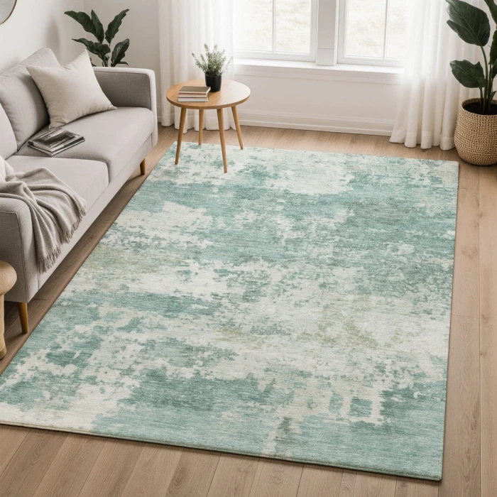 Addison Mayfield Teal AMF2366 5ft. x 7ft. 6in. Rect. Rug