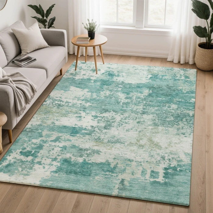 Addison Mayfield Teal AMF2366 5ft. x 7ft. 6in. Rect. Rug