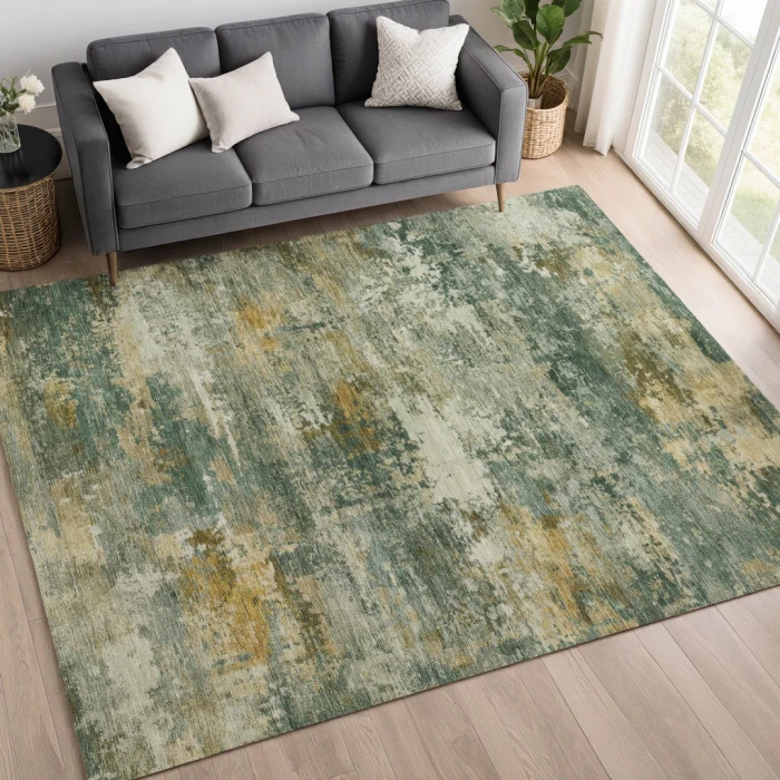 Addison Mayfield Green AMF2368 - 8ft. Round Rug