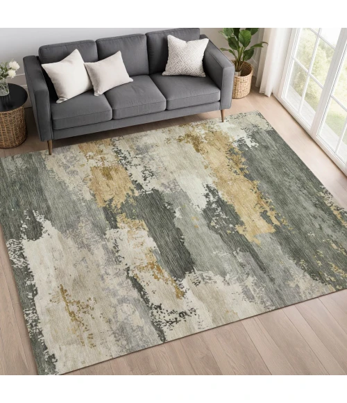 Addison Mayfield Green AMF2372 - 8ft. Round Rug