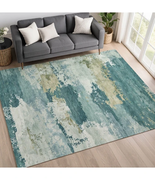 Addison Mayfield Teal AMF2372 9ft. x 12ft. Rect. Rug