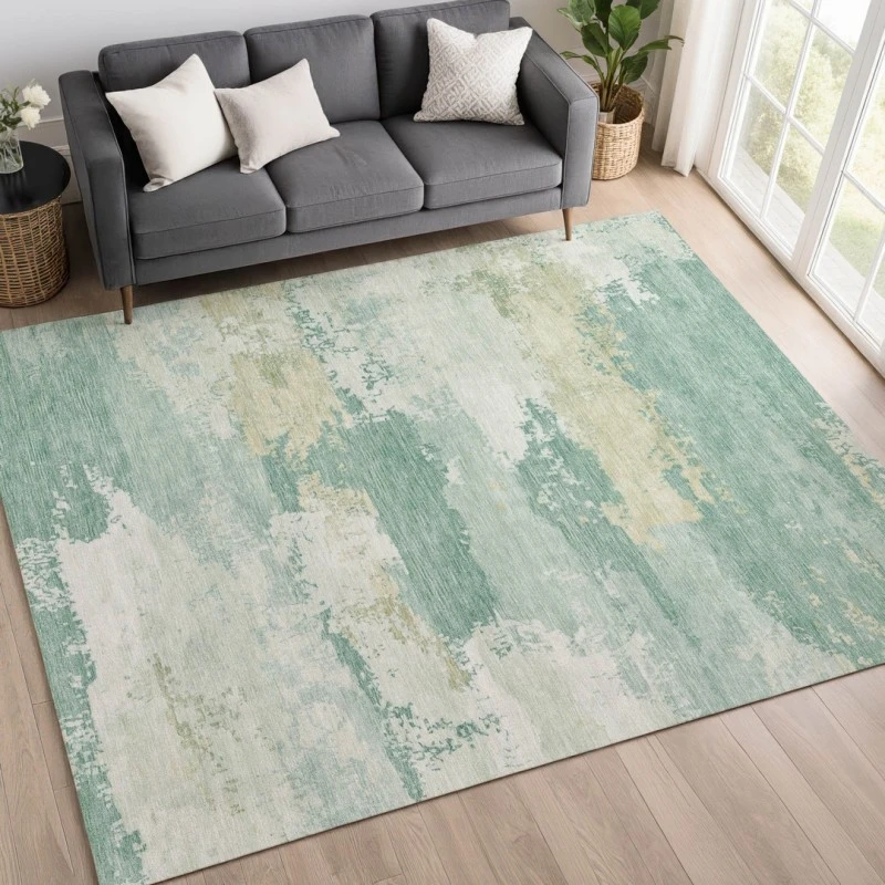 Addison Mayfield Teal AMF2372 - 8ft. Round Rug