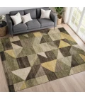 Addison Mayfield Green AMF2373 - 8ft. Round Rug