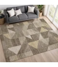 Addison Mayfield Brown AMF2373 - 8ft. Round Rug