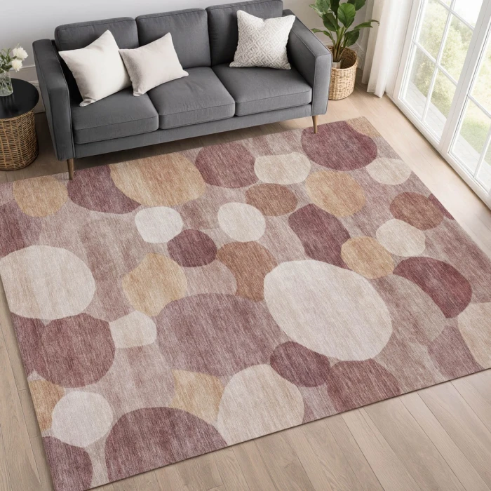 Addison Mayfield Pink AMF2375 - 8ft. Round Rug