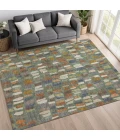 Addison Mayfield Green AMF2377 - 8ft. Round Rug