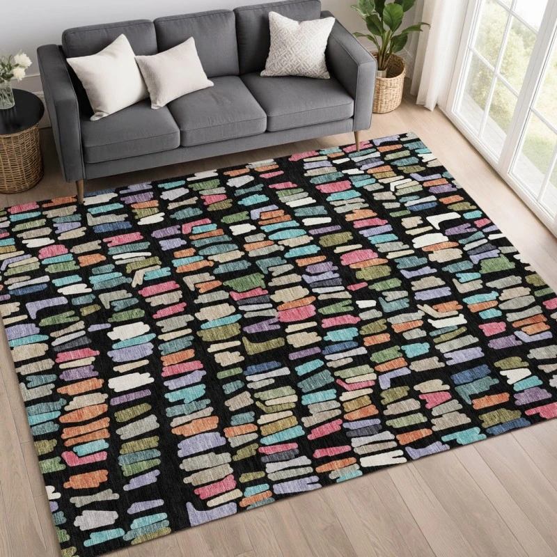 Addison Mayfield Black AMF2377 5ft. x 7ft. 6in. Rect. Rug