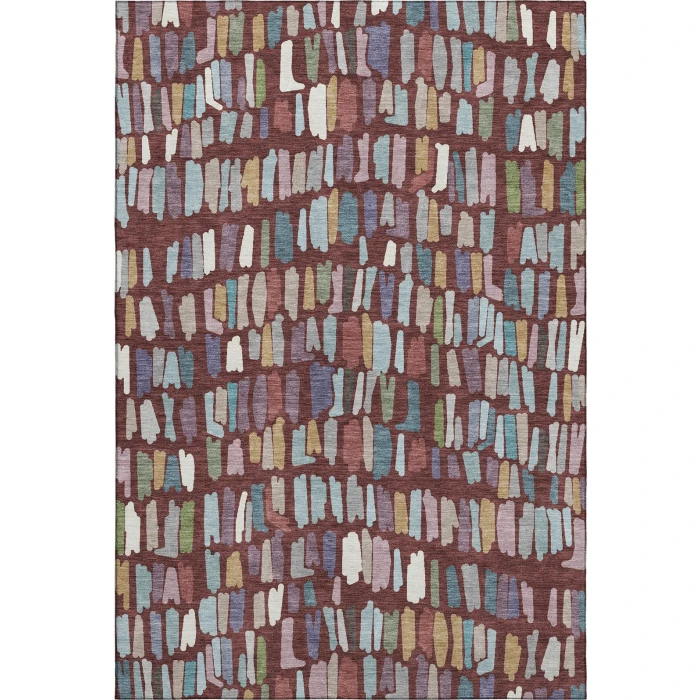 Addison Mayfield Red AMF2377 - 8ft. Round Rug