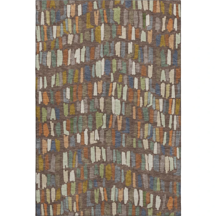 Addison Mayfield Brown AMF2377 - 8ft. Round Rug