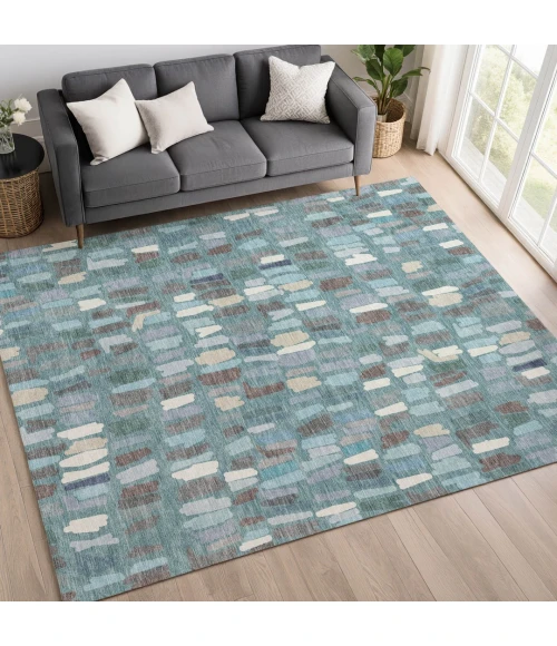 Addison Mayfield Teal AMF2377 8ft. x 10ft. Rect. Rug