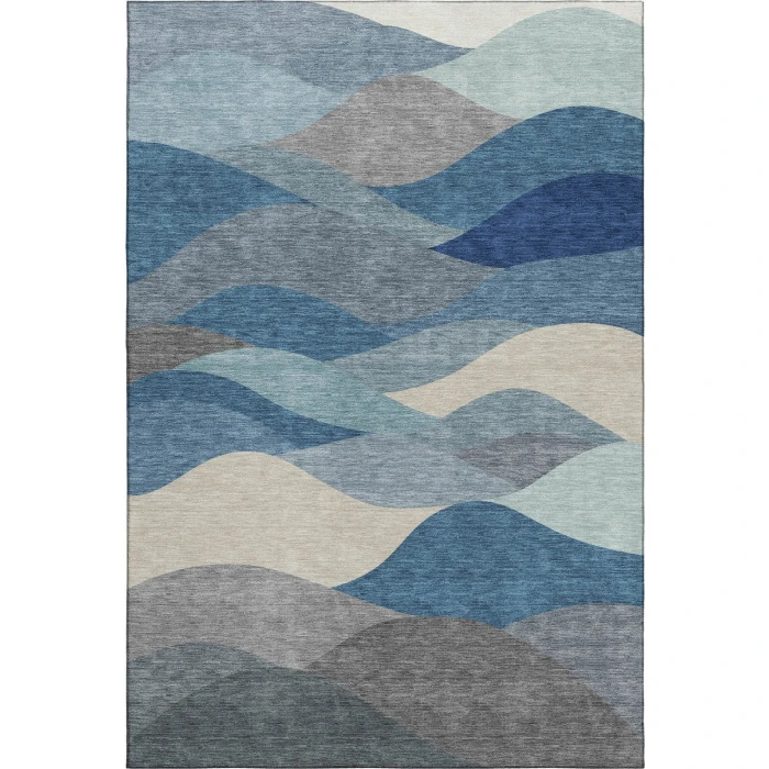 Addison Mayfield Blue AMF2378 - 8ft. Round Rug