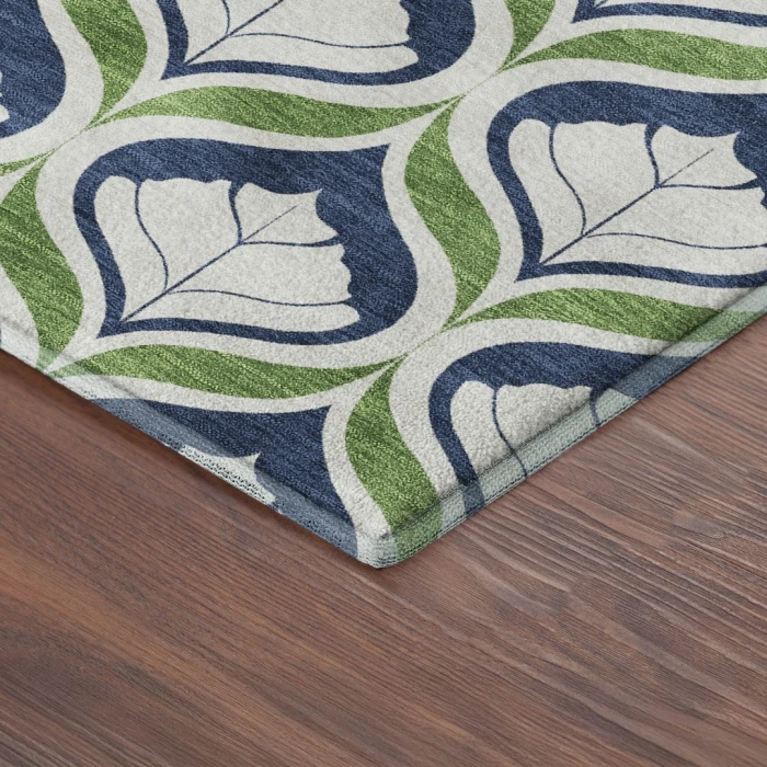 Addison Mayfield Blue AMF2379 - 8ft. Round Rug