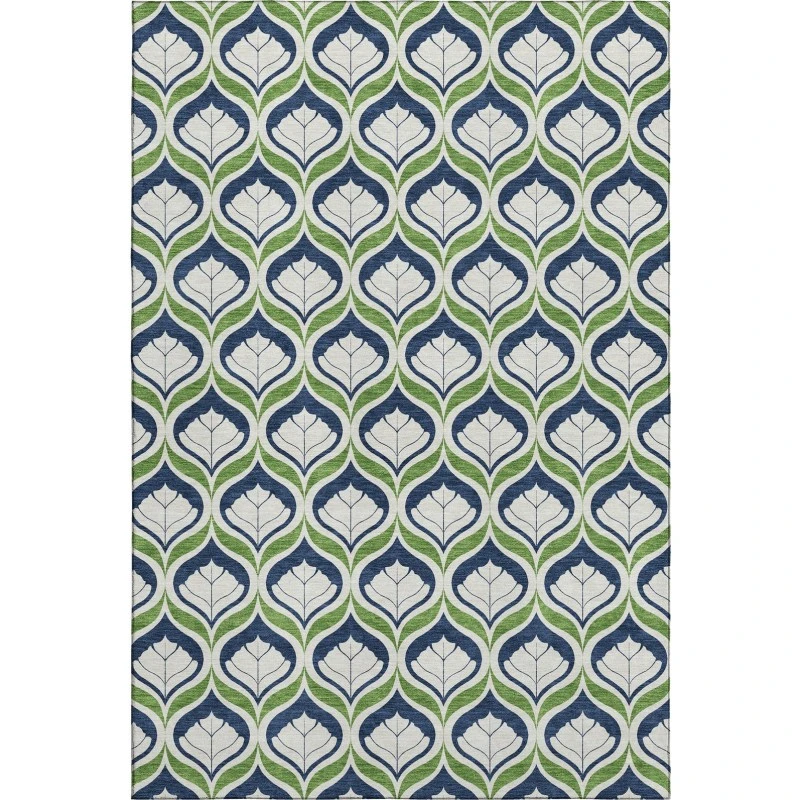 Addison Mayfield Blue AMF2379 - 8ft. Round Rug