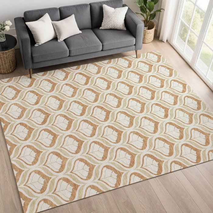 Addison Mayfield Orange AMF2379 2ft. 3in. x 7ft. 6in. Rect. Rug