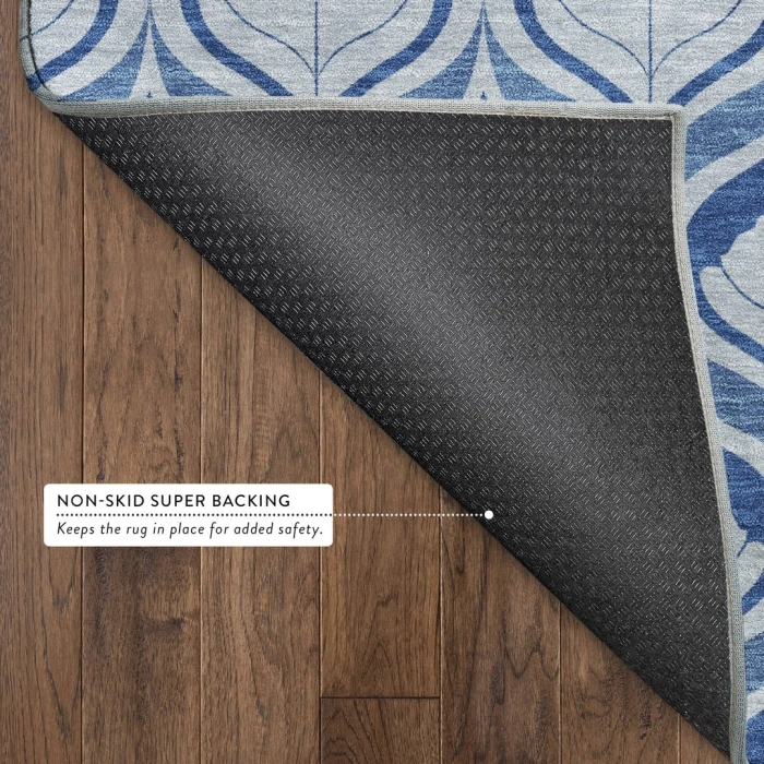 Addison Mayfield Blue AMF2379 - 8ft. Round Rug
