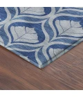 Addison Mayfield Blue AMF2379 - 8ft. Round Rug