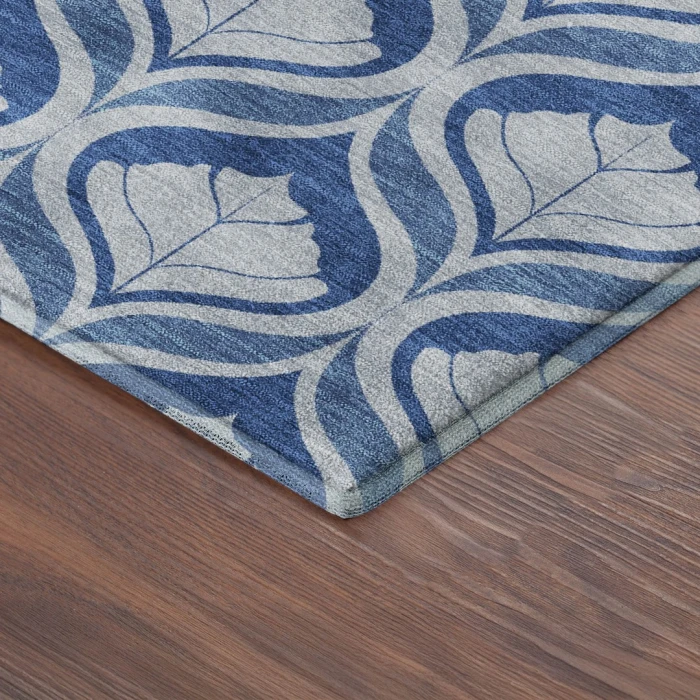 Addison Mayfield Blue AMF2379 - 8ft. Round Rug