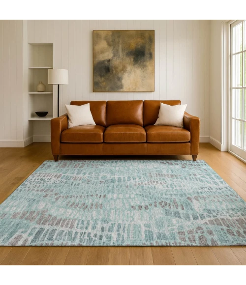 Addison Mayfield Teal AMF2382 5ft. x 7ft. 6in. Rect. Rug