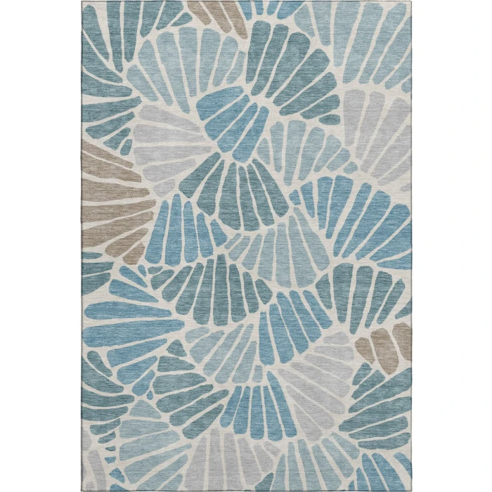 Addison Mayfield Teal AMF2384 - 8ft. Round Rug
